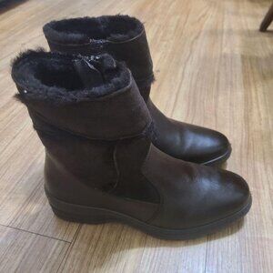 Spring Step Genuine Leather & Shearling-Lined Winter Boots